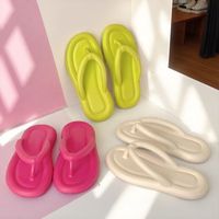 Claquettes d'été EVA respirantes, mode, à bout ouvert, unisexe, semelle souple, talon plat, tongs de plage pour couple
