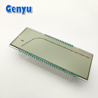 HTN-pantalla LCD personalizada para e-bike, monocromo, 46 Pines, transflectivo, 7 segmentos
