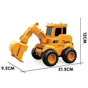 थोक सिमुलेशन मॉडल निर्माण इंजीनियरिंग कार बच्चों के ट्रक खिलौना स्लाइडिंग कार इंजीनियरिंग कार बुलडोजर खिलौना - Product Image 5