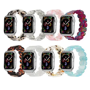 Tschick Vlinder Hars Band Voor Apple Watch Band 41Mm 40Mm 45 44Mm Vrouwen Armband Voor Iwatch Serie 8 7 6 5 4 3 Se Dame