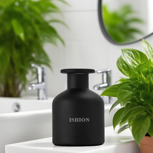 Tùy Chỉnh Sang Trọng <span class=keywords><strong>Reed</strong></span> 100Ml Rỗng Vòng Rõ Ràng Màu Đen Với Thanh Nắp Thủy Tinh Khuếch Tán Chai Cho Trang Trí Nội Thất - Product Image 4