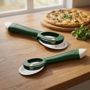 Roulette à pizza multi-usage Anax en acier inoxydable avec poignée ergonomique en plastique ABS – Coupe-pizza rotatif tranchant - Product Image 2