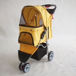 Practical Three-Wheel Pet <strong>Stroller</strong> for Dogs and <strong>Cats</strong> Travel Pram Carriers for Easy Transportation - Product Image 6