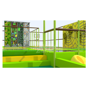 Area Giochi Interna a Tema Giungla in Plastica Morbida per Bambini, Parco Trampolini, Casetta per Giochi di Ruolo, Attrezzatura per Feste e Noleggio CE - Product Image 5