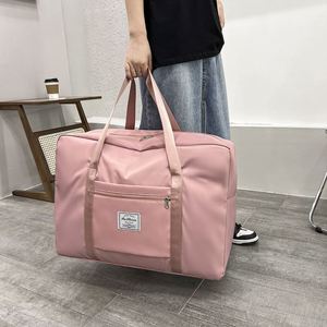 Bolsa de Viaje Plegable Ultraligera, Bolsa de Lona Impermeable de Gran Capacidad, Bolsa de Viaje y Gimnasio Portátil para Fin de Semana - Product Image 1