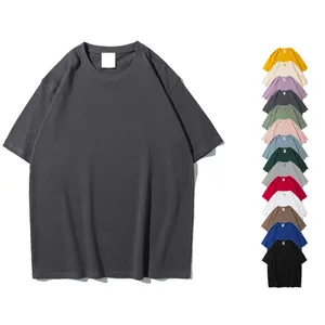 Unisex Cotton T-shirts EMD Sublimation Custom Design Logo Plus Size Men's T Shirts Heavyweight Tshirt
