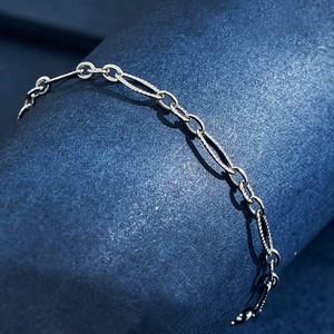 Bracelet en acier inoxydable gaufré de 3,5 mm de large pour femme, chaîne de cheville délicate avec chaîne d'extension réglable - Product Image 5