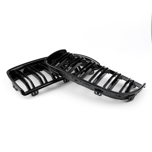 Grille de pare-chocs avant à double lamelle pour <span class=keywords><strong>BMW</strong></span> E90 <span class=keywords><strong>Sedan</strong></span> Wagon <span class=keywords><strong>320i</strong></span> 2004 <span class=keywords><strong>2005</strong></span> 2006 2007 - Product Image 4
