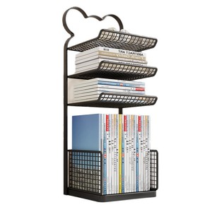 Shou Shang Desktop Bookshelf 10cm Height Minimalist Standing Type Office <b>Organizer</b> for Books and <b>Files</b> - Product Image 3