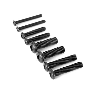 Tornillos de máquina de cabeza redonda M6 de rosca gruesa, de acero con óxido negro, métricos/pulgadas, para montaje de equipos - Product Image 6