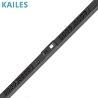KAILES (KLS) Série K44S PDU intelligent triphasé 32A surveillé avec compteur SI-PDU RS 485, 24 points antidérapants, prise C13, usage industriel