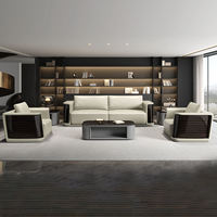 Le canapé de bureau modulaire moderne, léger, luxueux et multifonctionnel convient aux bureaux de direction et aux bureaux des cadres.