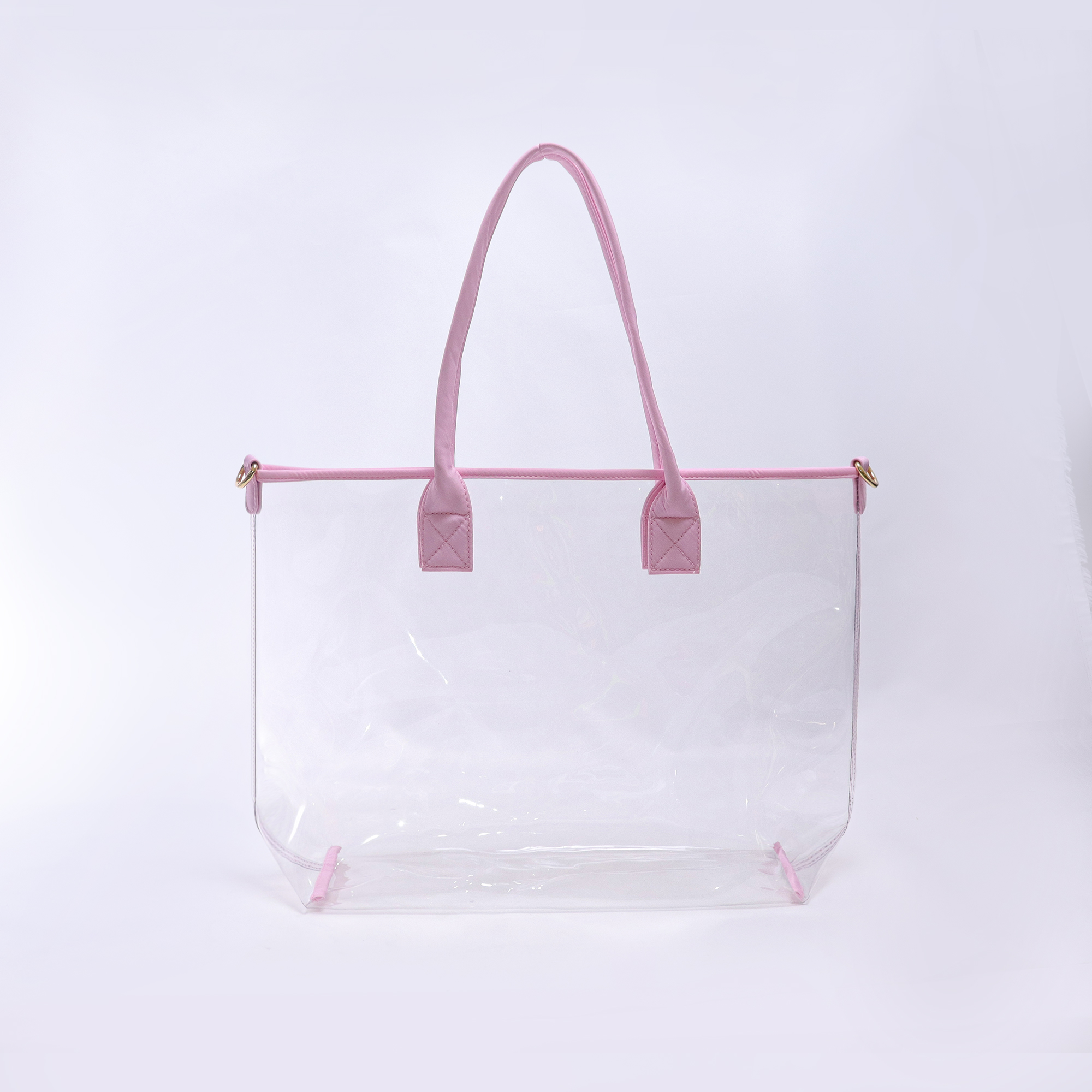 Borsa Tote trasparente rosa Baby