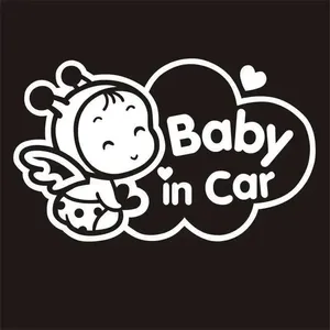 13cm * 22cm bebé en coche bebé <span class=keywords><strong>a</strong></span> <span class=keywords><strong>bordo</strong></span> calcomaní<span class=keywords><strong>a</strong></span> motocicleta divertido camión hueco pegatina ventana - Product Image 2