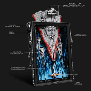 Zhenzhuan 99007 Interstellar Art, Juego de Bloques de Construcción con Marco de Fotos 3D, Juguete Educativo para Niños, Más de 800 Piezas - Product Image 2