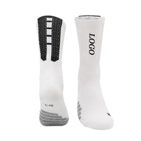 OEM Hommes Coton Athlétique Logo Personnalisé Serviette Bas Elite Antidérapant Absorption de Sueur Sports Courir Chaussettes Basketball Chaussettes