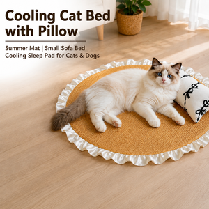 Colchoneta Refrescante de Verano <span class=keywords><strong>para</strong></span> Mascotas, Cama Transpirable de Ratán <span class=keywords><strong>para</strong></span> Gatos, Almohadilla Portátil de Hielo <span class=keywords><strong>para</strong></span> Dormir, Cojín de Sofá <span class=keywords><strong>para</strong></span> <span class=keywords><strong>Perros</strong></span>, Uso Interior - Product Image 1