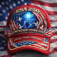 Gorra de Béisbol de 6 Paneles con Estampado Digital del 250 Aniversario de EE. UU., Bordado 3D, Visera Unisex, Personalizada, Estilo Urbano Informal, 100% Poliéster