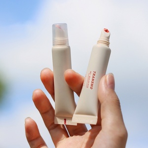 Empty Lipgloss <b>Cheap</b> Squeeze Tubes Customized logo <b>Lip</b> Balm White Container <b>Lip</b> Blam Tube Packaging Plastic Tubes - Product Image 1