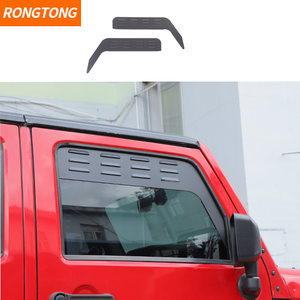 車用アルミ合金製フロントウィンドウルーバーベントパネル ジープラングラー2ドア/4ドア2007-2017 自動車部品 - Product Image 1