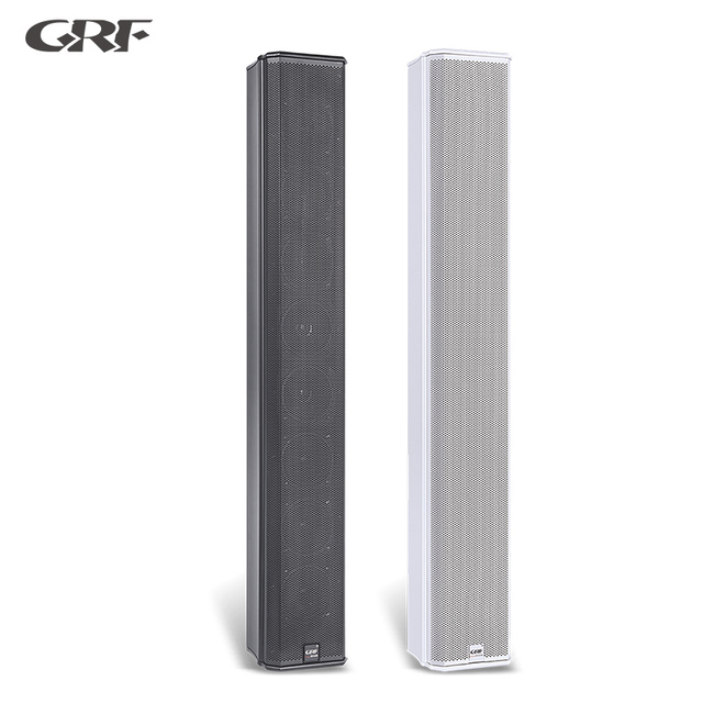 China Active 8x3-Inch Column Speaker with 6ohm Impedance Metal Enclosure Line Array Speakers