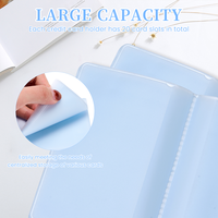 Porte-cartes et protège-cartes transparents en PVC minimalistes personnalisés JIANJI, imperméables, pour cartes de visite et portefeuilles