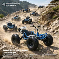Kart de course tout-terrain avec pneus tout-terrain, 8 roues, UTV, plage, montagne, drift, kart de dune pour adultes, véhicule utilitaire