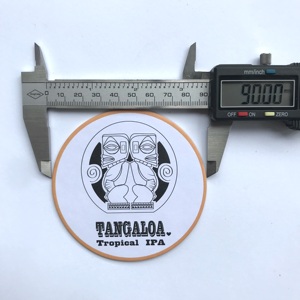 A cor cheia imprimiu 2 lados para uma esteira da cerveja do papel do presente livre, coaster redondo da bebida da cerveja barra, blotting coaster do papel