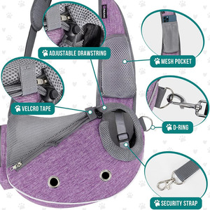 Free sample Hot Sales Pet Sling <b>Carrier</b> Small <b>Dog</b> Cat Sling <b>Bag</b> Pet <b>Bag</b> Travel <b>Bag</b> for Pet - Product Image 3