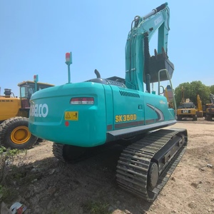 Excavatrice sur chenilles Kobelco SK350 SK350D d'occasion 37.6 tonnes avec pompe à moteur et PLC fabriquée au Japon d'occasion en vente - Product Image 4