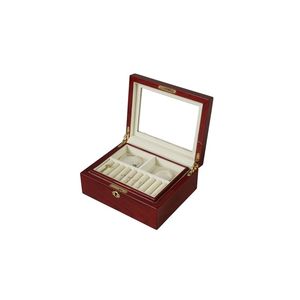 Boîte à bijoux en bois rectangulaire de luxe DSJ-1001 avec miroir et emballage personnalisé pour vente en gros - Product Image 2