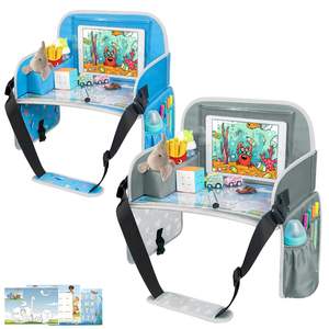 Free sample Hot Sell Foldable Snack Toy Kids Travel <b>Tray</b> Toddler <b>Lap</b> Desk Carseat <b>Table</b> <b>Tray</b> for Kids Road Trip Activities - Product Image 1