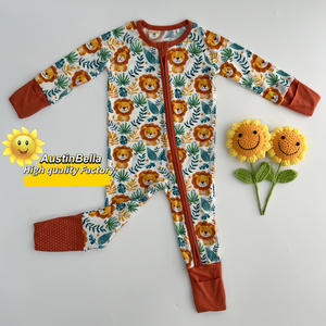 AustinBella Personaje personalizado Bambú Ropa de bebé Niños Pijamas de bebé Zippy Ropa Navidad Halloween Western Sleeper Ropa de dormir - Product Image 5