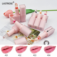 Baume à lèvres à fleur transparente rose changement de couleur maquillage hydratant rouge à lèvres rouge à lèvres magique teinté longue durée