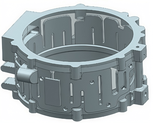 מנוע התעשייה 3D מודפס תבניות חול עם 3D עובש עיצוב הליהוק הדמיה תהליך הליהוק, דיור, דיור, תיבת גוף, 3D עיצוב עובש חול - Product Image 4
