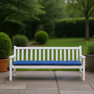 Cojín para Banco de Exterior de Tela Oxford Azul, 78.7 X 19.7 X 2.8 Pulgadas, Extraíble, Lavable, Resistente al Agua, para Todas las Estaciones - Product Image 2