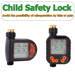 Minuterie automatique pour irrigation de jardin Capteur de pluie intelligent Minuterie de sécurité pour enfants Dispositif de synchronisation avec écran LCD - Product Image 3