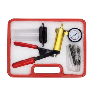 Juego de probador de bomba de vacío de mano Kit de Purgador de freno y manómetro de vacío para automoción con adaptadores Kit de caja Herramienta manual de reparación de automóviles - Product Image 2