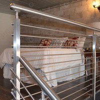 Prima Hot Design Rod Bar Tuyau Garde-corps Main courante verticale pour escaliers incurvés Garde-corps de tige de tube rond personnalisé