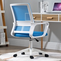 Silla de Oficina para Computadora, Silla Giratoria Elevable para Dormitorio de Estudiantes, Silla de Estudio y Conferencia, Silla Ergonómica para E-Sports, Hogar, Oficina y Hotel