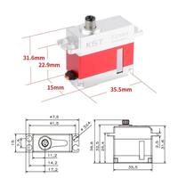 Servo numérique sans noyau KST FZ589 8KG pour aile fixe, micro-planeur à aile mince, 25T, échelle 1/24, moteur en métal, jouet RC pour garçons