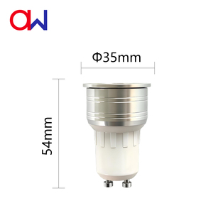 GU10 หลอดไฟ LED สปอตไลท์ COB 3W AC230V 120 องศา 300-350LM RA80 D35xH54mm วอร์มไวท์ 3000K - Product Image 3