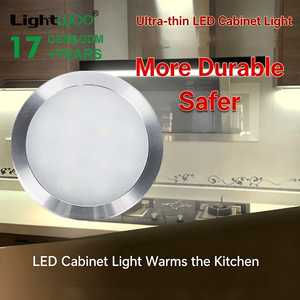 Lumière LED ultra-fine de 60 mm, 2 W, pour armoire, lumière douce, montage en surface, petite lumière ronde, pour armoire à vin, placard, vitrine, bibliothèque - Product Image 3