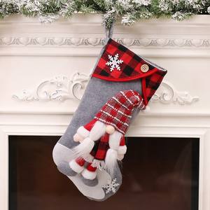 Figure tridimensionnelle sans visage père bas de Noël décoration d'arbre de Noël cadeau de vacances pour enfants sac de friandises - Product Image 6