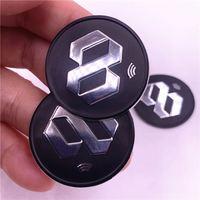 Étiquette de vêtements en caoutchouc avec puce Nfc Tag424