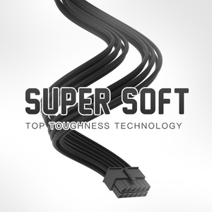 Asiahorse Tùy Biến Mod PSU Tay Áo Đóng Ống Đồng Bên Trong Core 12pin 18AWG 350Mm Splitter Cáp Cho Đồ Họa Adapter Trong Kho - Product Image 3