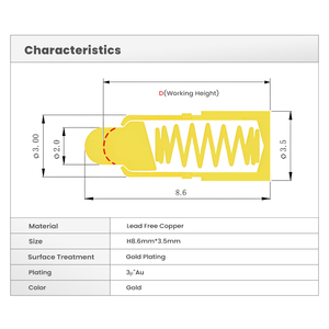 <span class=keywords><strong>Probe</strong></span> Pegas Pengisian Daya Mikro Magnetik Berlapis Emas 100K untuk PCB & Perangkat Portabel - Product Image 3