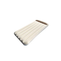 Matelas pneumatique pliable en PVC avec revêtement floqué pour le camping et l'ameublement domestique