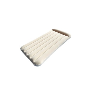 Colchón Inflable Plegable de PVC con Cubierta Aterciopelada para Camping y Uso en el Hogar - Product Image 1