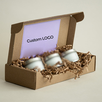 Boîtes d'expédition de bocaux en verre de bougie de tailles multiples personnalisables Boîtes cadeaux pliables imprimées de logo pour l'emballage de bougie
